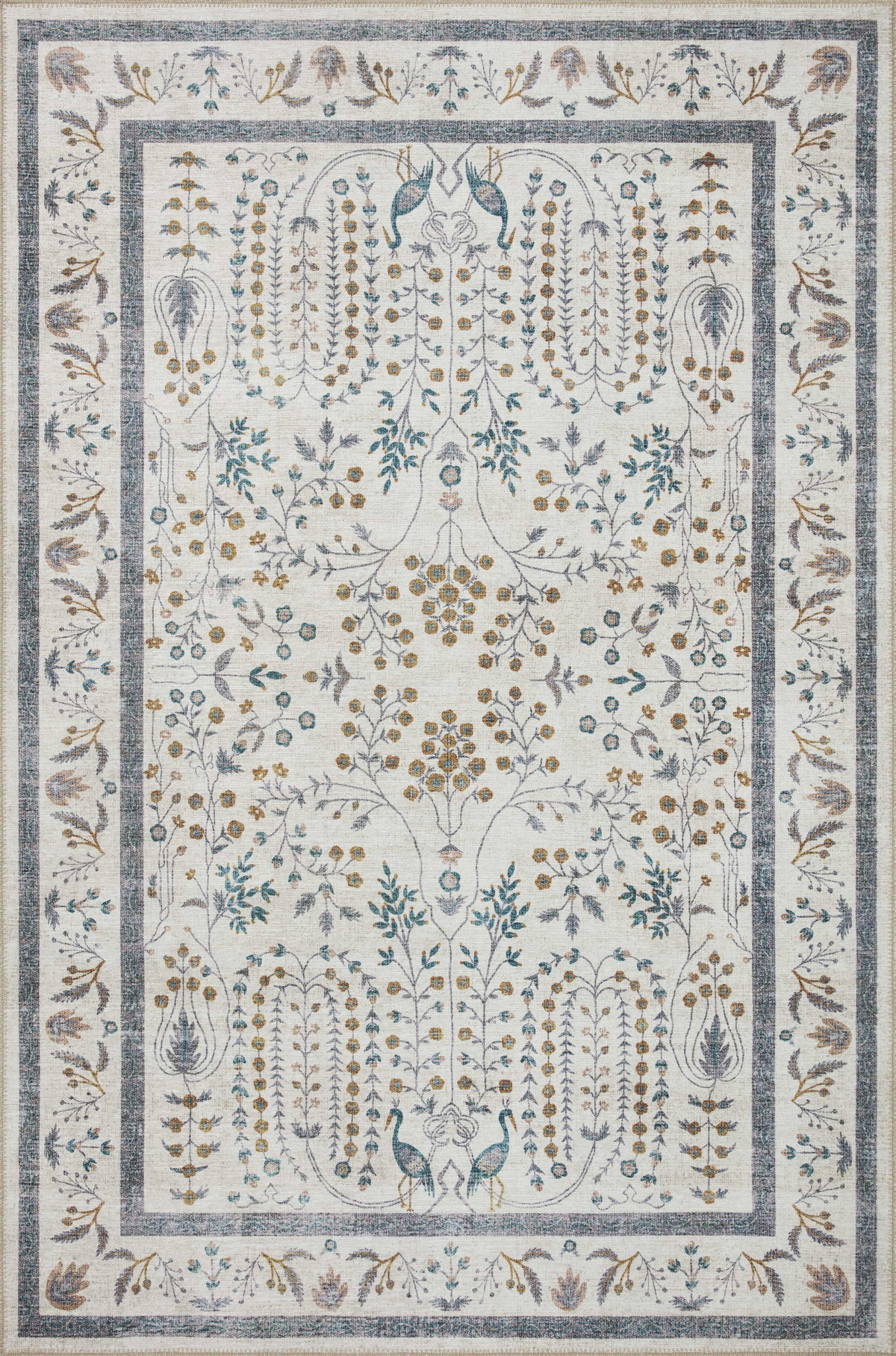 Rifle Paper Co. x Loloi Maison Rug, 2'6" length x 7'6" width View 1