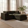 Cates Ottoman Dark Green, by Moe's Home, 36.25" width x 19.25" height x 36.25" depth thumbnail 7