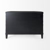 Lennon  Dark Brown Fir Veneer 4 Door Demilune Cabinet thumbnail 6