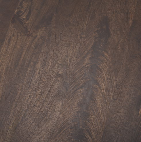 Todd Dark Brown Wood with Metal Legs Side Table