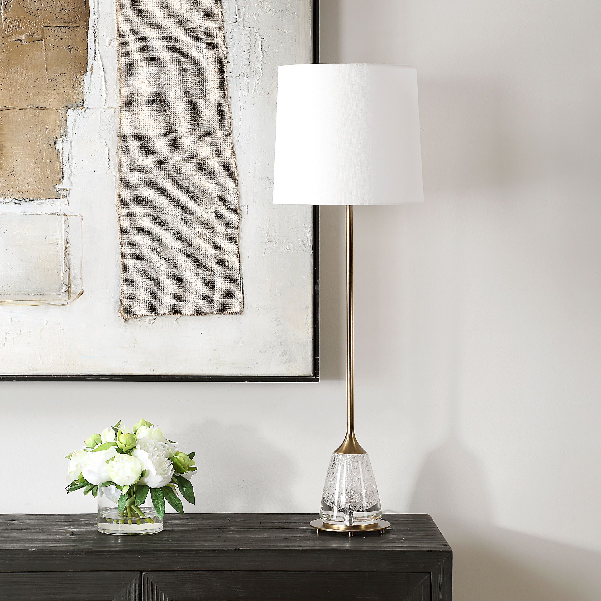 Alistair Brass Buffet Lamp large image 