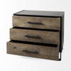 Alvin  Wood with Metal Framing Accent Cabinet, Cabinets & Chest by Mercana, 34.5" length x 21.5" width x 30" height thumbnail 10