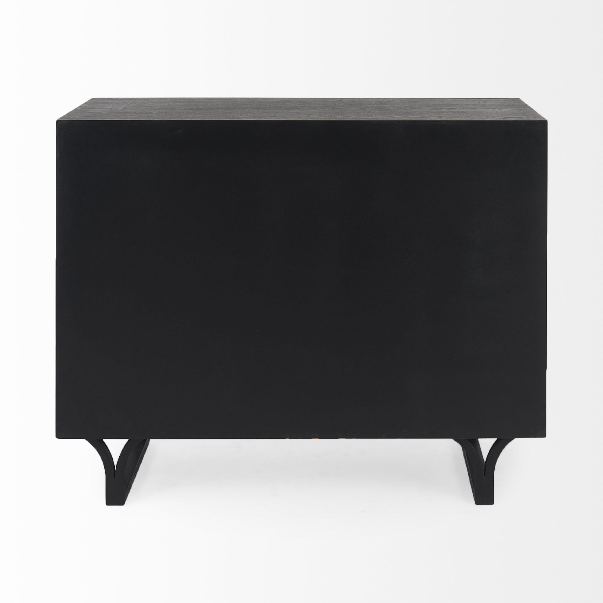 Giselle I 40L x 16W Dark Brown Fir Veneer 3 Drawer Accent Cabinet large image 