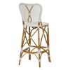 Clemente Bar Stool in Natural/White, Counter & Bar Stool by Woven, 18.5" width x 45.5" height x 19.5" depth thumbnail 3