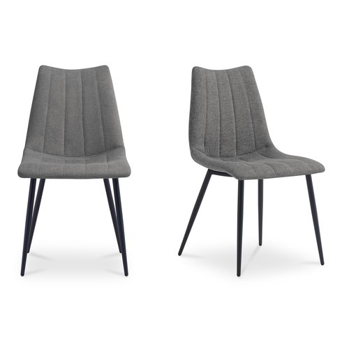 Alibi Dining Chair Dark Grey-set Of Two