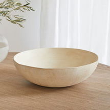 Online Designer Bedroom Rustic Centerpiece Bowl Collection, Bowl, Natural White, Ceramic, Extra Large