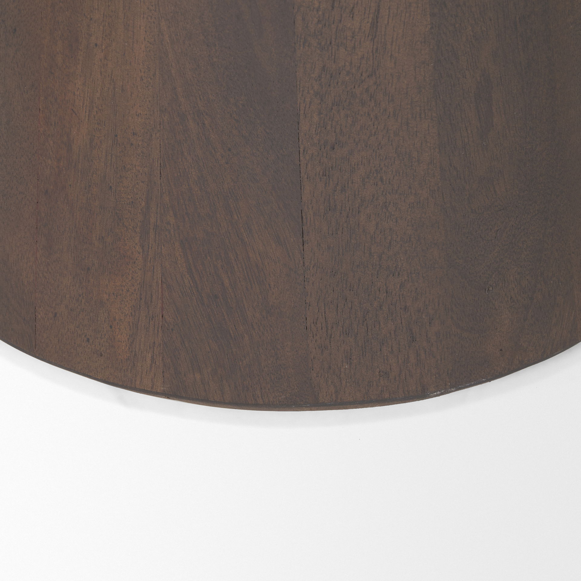 Takoda Dark Brown Wood Tapered Drum Accent Table large image 