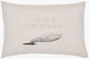 Seas & Greetings Lumbar Pillow, Decorative Pillow by Surya, 14" length x 24" width thumbnail