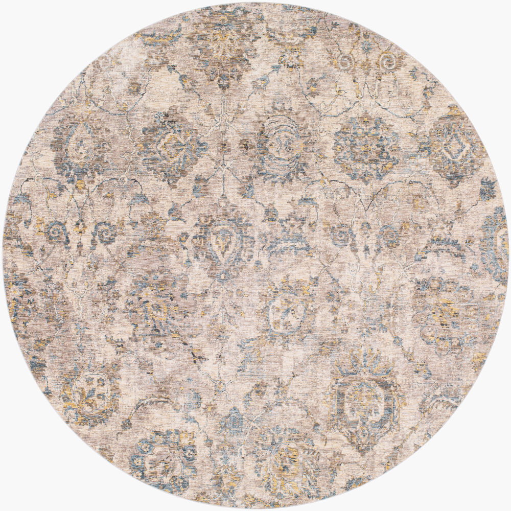 Mirabel Machine Woven Rug, by Surya, 7'10.49" length x 7'10.49" width