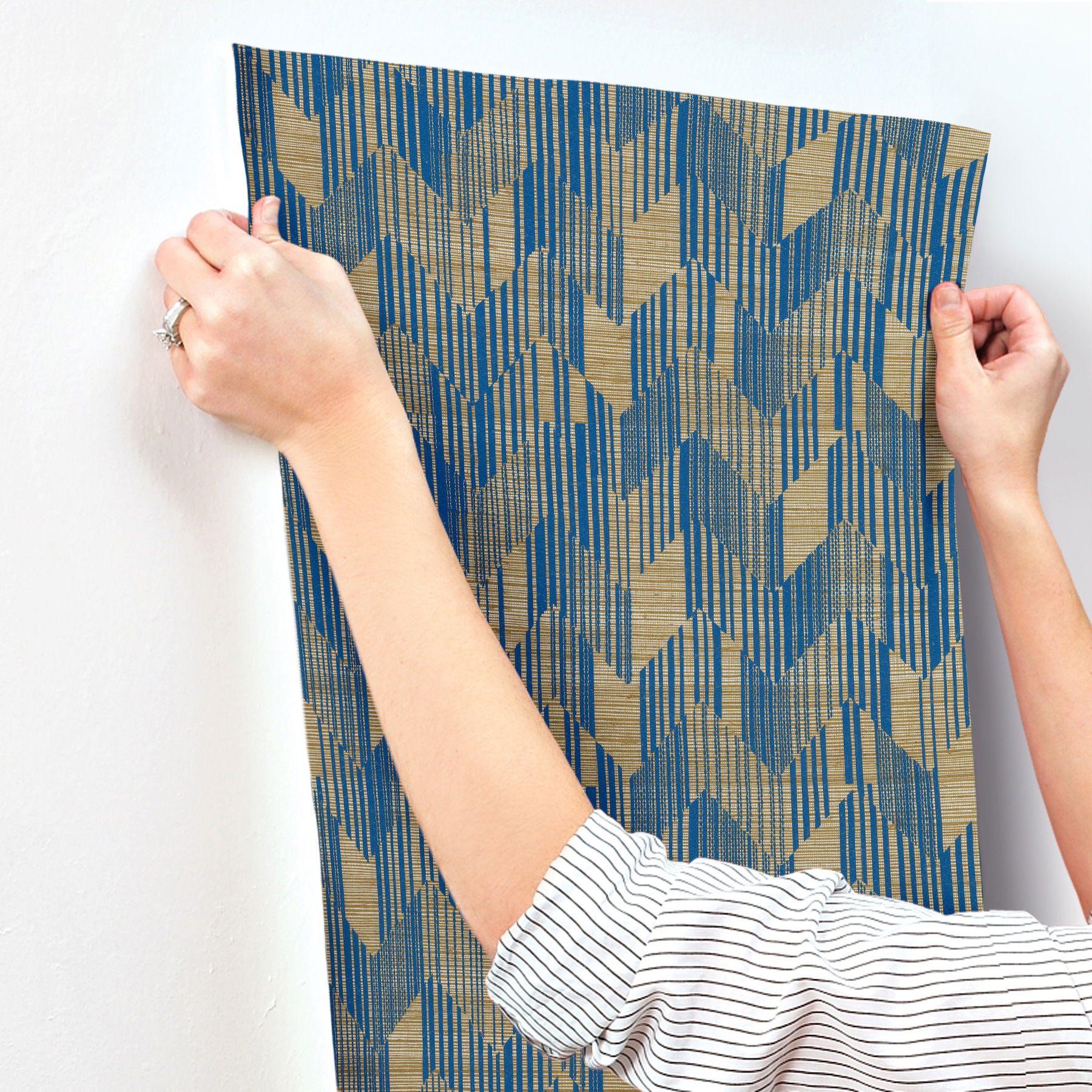 Birch Blue Wallpaper large image 