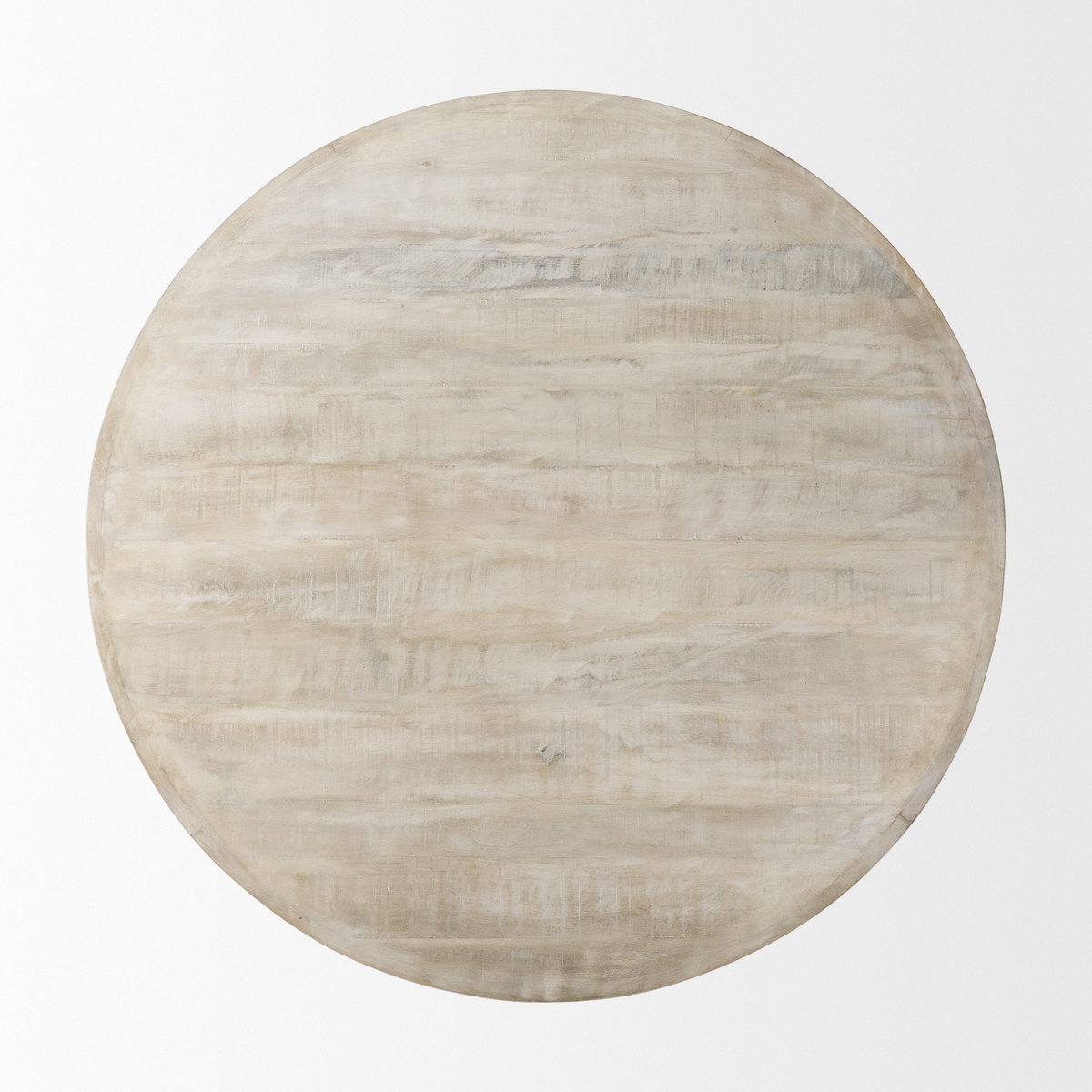 Rosie   Round Blonde Wood Coffee Table, by Mercana, 48" length x 48" width x 16" height View 7
