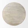 Rosie   Round Blonde Wood Coffee Table, by Mercana, 48" length x 48" width x 16" height thumbnail 7