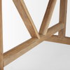 Viktor 94'L Light Brown Solid Wood Dining Table, by Mercana, 94" length x 42" width x 30" height thumbnail 10