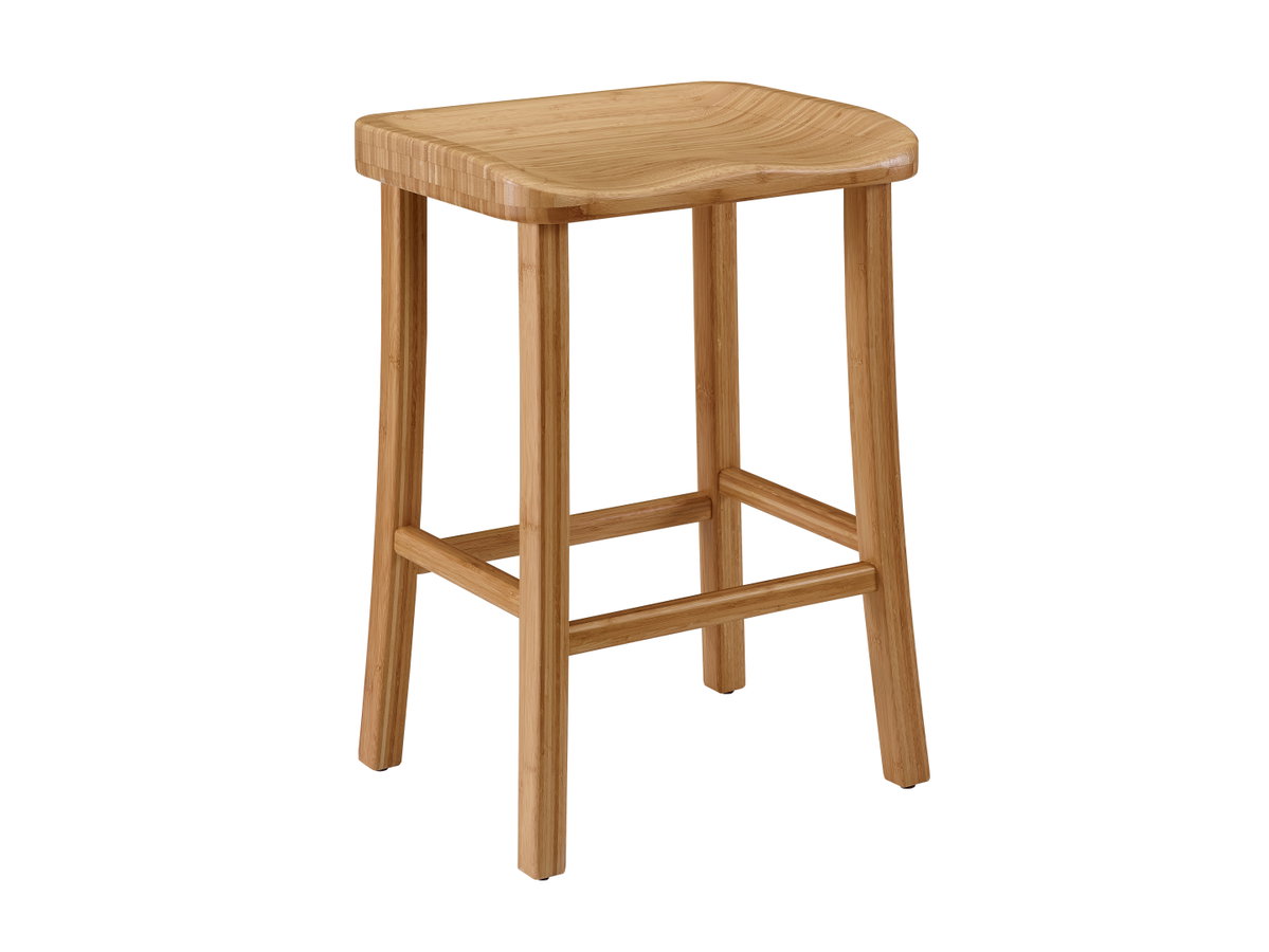 Tulip Bar Height Stool, Caramelized, (Set of 2), Counter & Bar Stool by Greenington, 18" length x 14" width x 30" height View 7