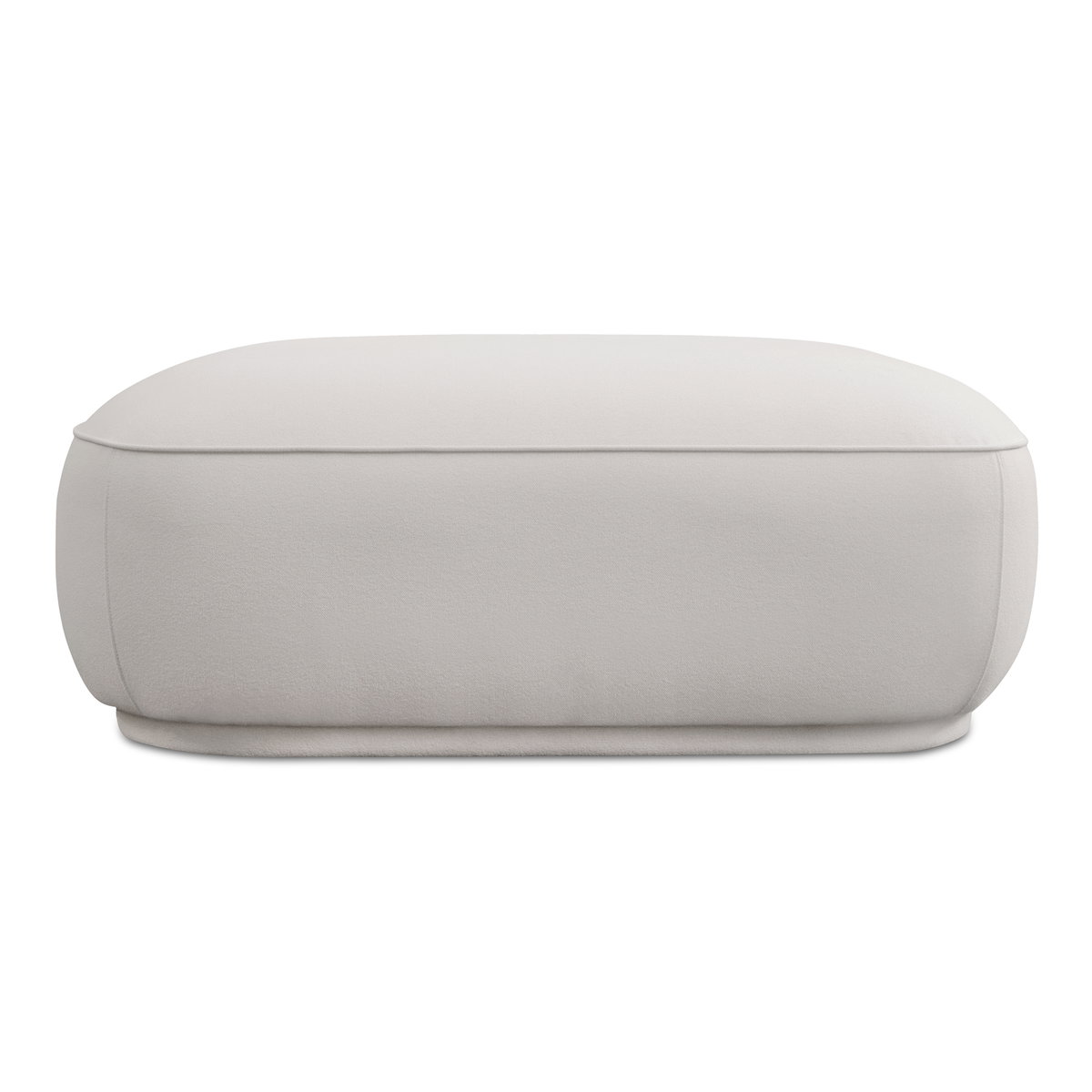 Marion Square Ottoman White, by Moe's Home, 42" width x 16" height x 42" depth View 1