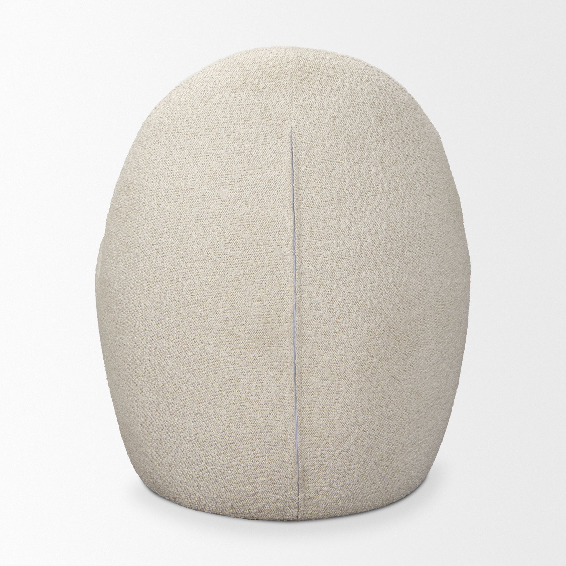 Beverly Cream Boucle Accent Chair, by Mercana, 26.38" length x 32.68" width x 31.5" height View 6