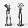 Practice Shot Metallic Statues Set/2, Figurines & Statue by Uttermost, 6.75" width x 16" height x 3.37" depth thumbnail 1
