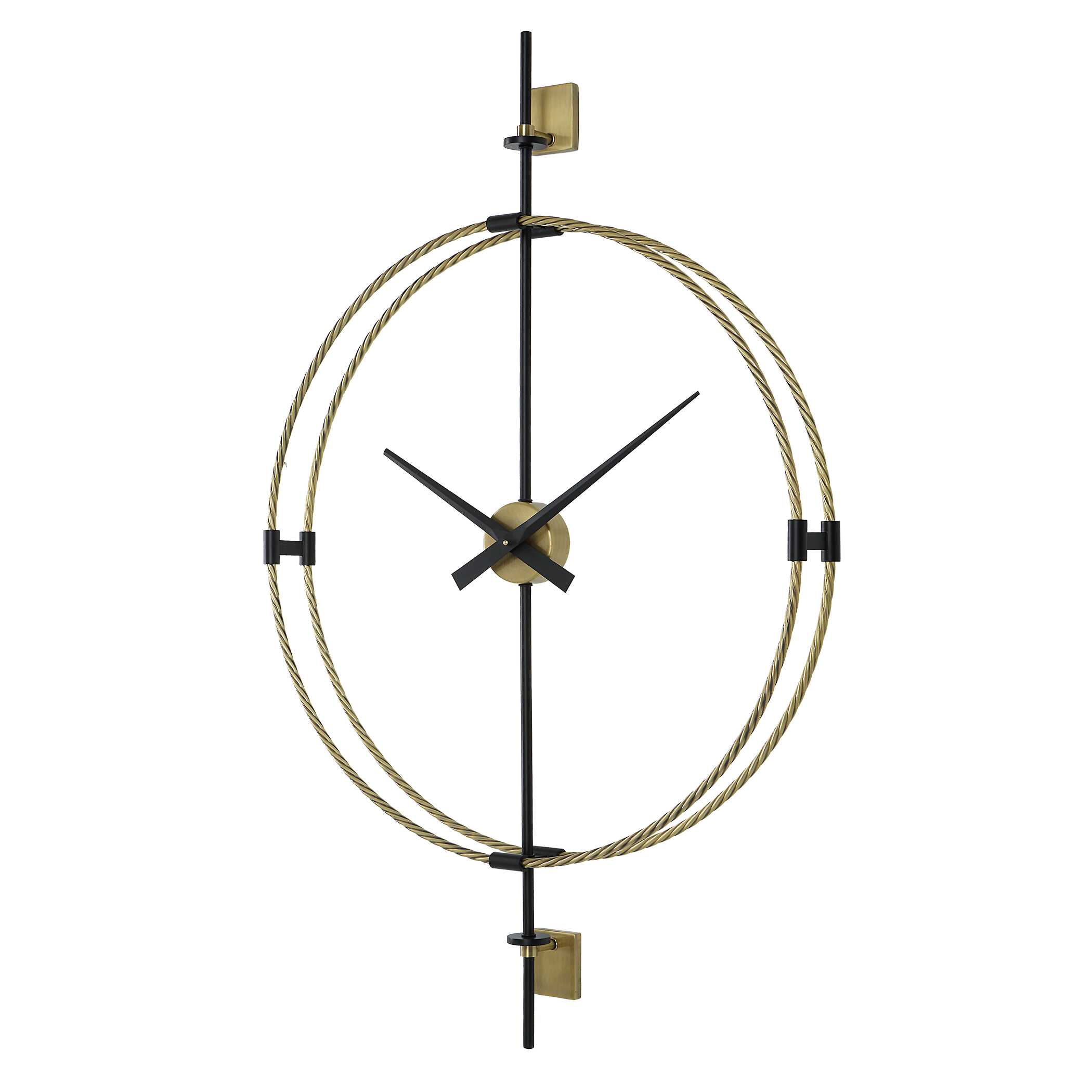 Time Flies Modern Wall Clock, by Uttermost, 30.75" width x 48.75" height x 4" depth View 4