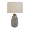Monacan Gray Textured Table Lamp, by Uttermost, 16" width x 25.5" height x 16" depth thumbnail 1