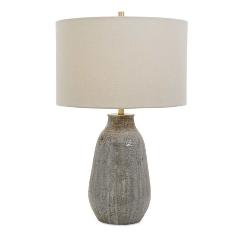 Monacan Gray Textured Table Lamp