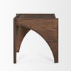 Laraya Medium Brown Wood with Arches End Table, Side & End Table by Mercana, 24" length x 24" width x 24" height thumbnail 5