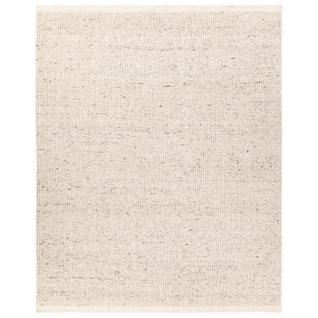 Jaipur Living Amgala LEO14 Handmade Solid Ivory Area Rug (10'x14') large image 