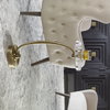 Waveney Brass Drink Table, Side & End Table by Uttermost, 11.5" width x 24" height x 11.5" depth thumbnail 2