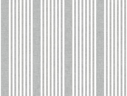 French Linen Stripe Grey Peel & Stick Wallpaper