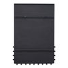 Figaro Wall Mirror Black, by Moe's Home, 25" width x 36.75" height x 1.5" depth thumbnail 3