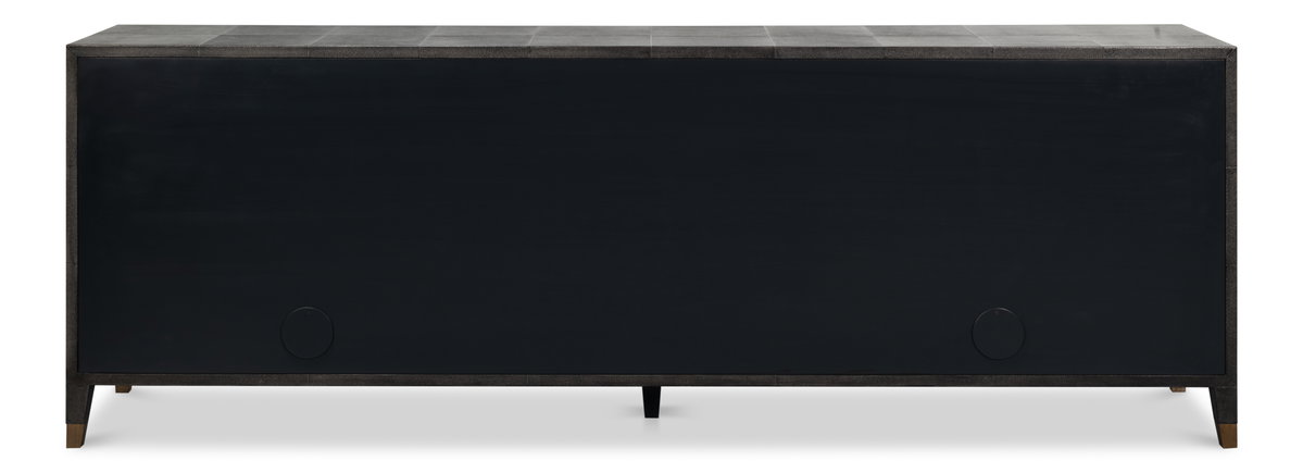 Desmond Sideboard Shagreen Antique Grey, by Sarreid, 1'6" length x 8'4" width x 2'10" height View 3