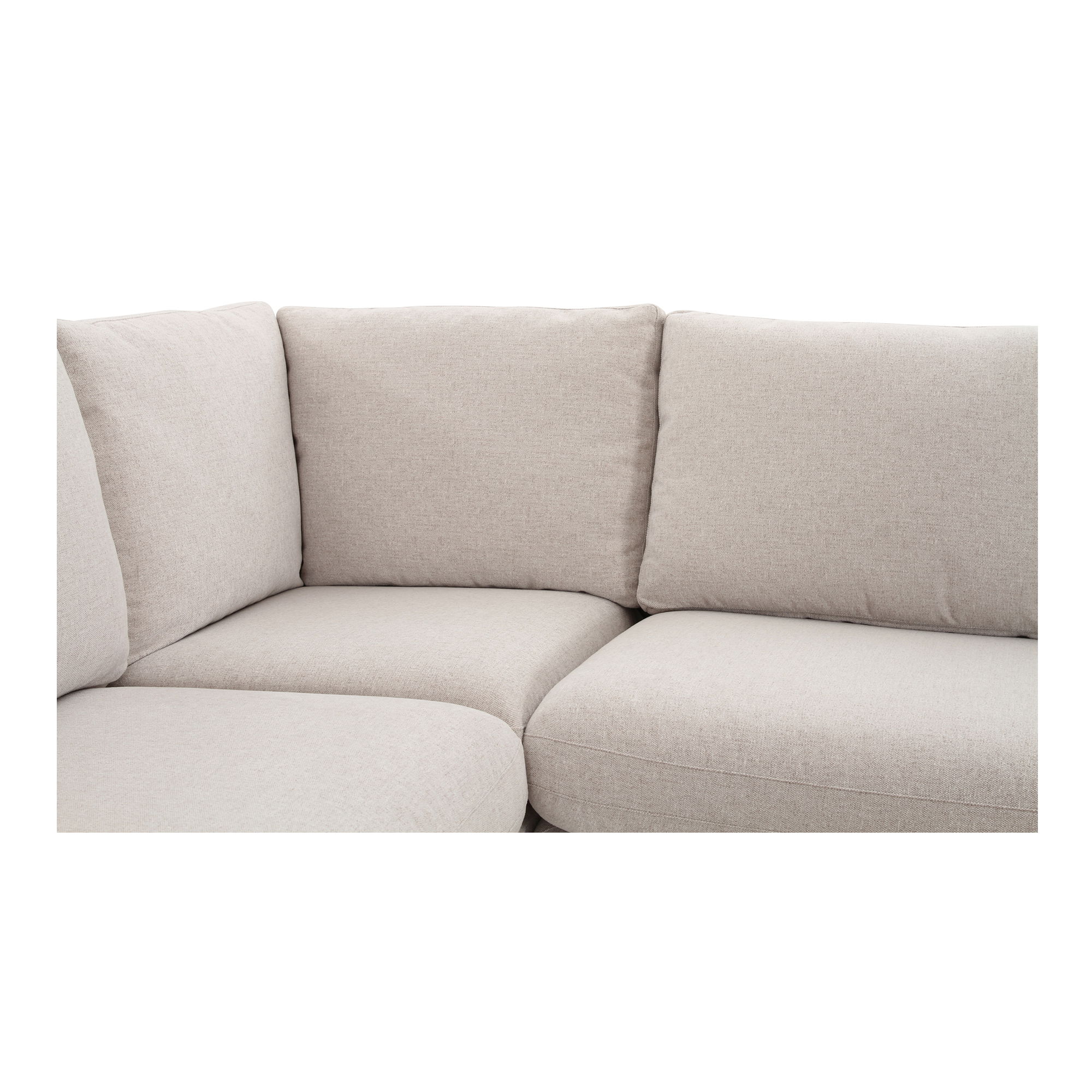Fable Slipcover Dining Banquette U-shape Beige 168in large image 