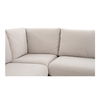 Fable Slipcover Dining Banquette U-shape Beige 168in thumbnail 5
