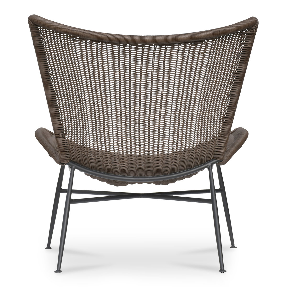 Paige Outdoor Accent Chair Brown, Outdoor Chair by Moe's Home, 2'5.5" width x 2'9" height x 2'8.76" depth View 4
