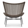 Paige Outdoor Accent Chair Brown, Outdoor Chair by Moe's Home, 2'5.5" width x 2'9" height x 2'8.76" depth thumbnail 4