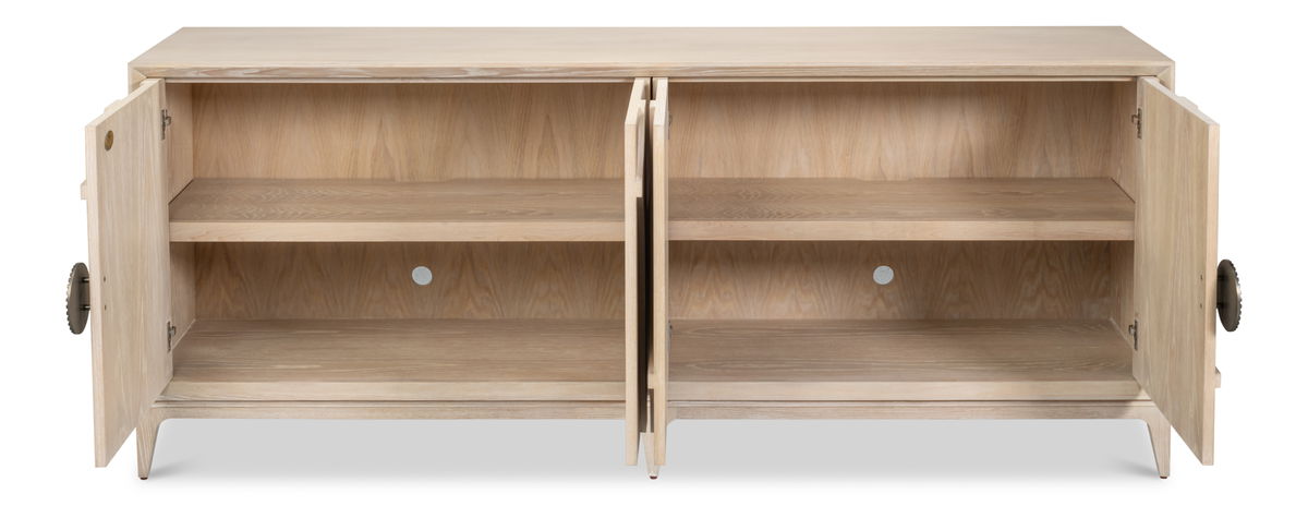 Carillon Credenza, by Sarreid, 1" length x 6'8" width x 2'8" height View 9