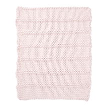 Online Designer Bedroom Super Chunky Knit Throw, 45"x55", Powdered Blush