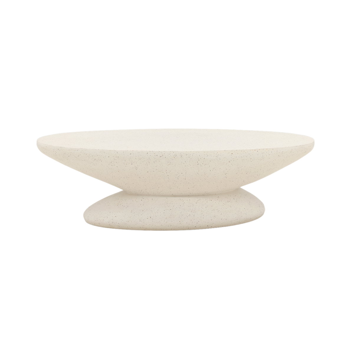 Jaela Coffee Table Ivory, by Dovetail, 53" width x 15.7" height x 27.7" depth View 2