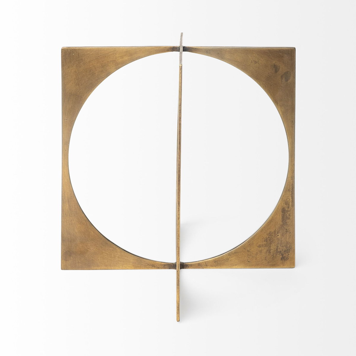 Lima II (Large) 10L x 10W Gold Geometric Decorative Object, by Mercana, 9.75" length x 9.75" width x 9.75" height View 3