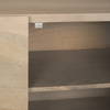 Darwin Light Brown Wooden 2 Door with 2 Shelves Accent Cabinet, Cabinets & Chest by Mercana, 44" length x 17.5" width x 30" height thumbnail 10