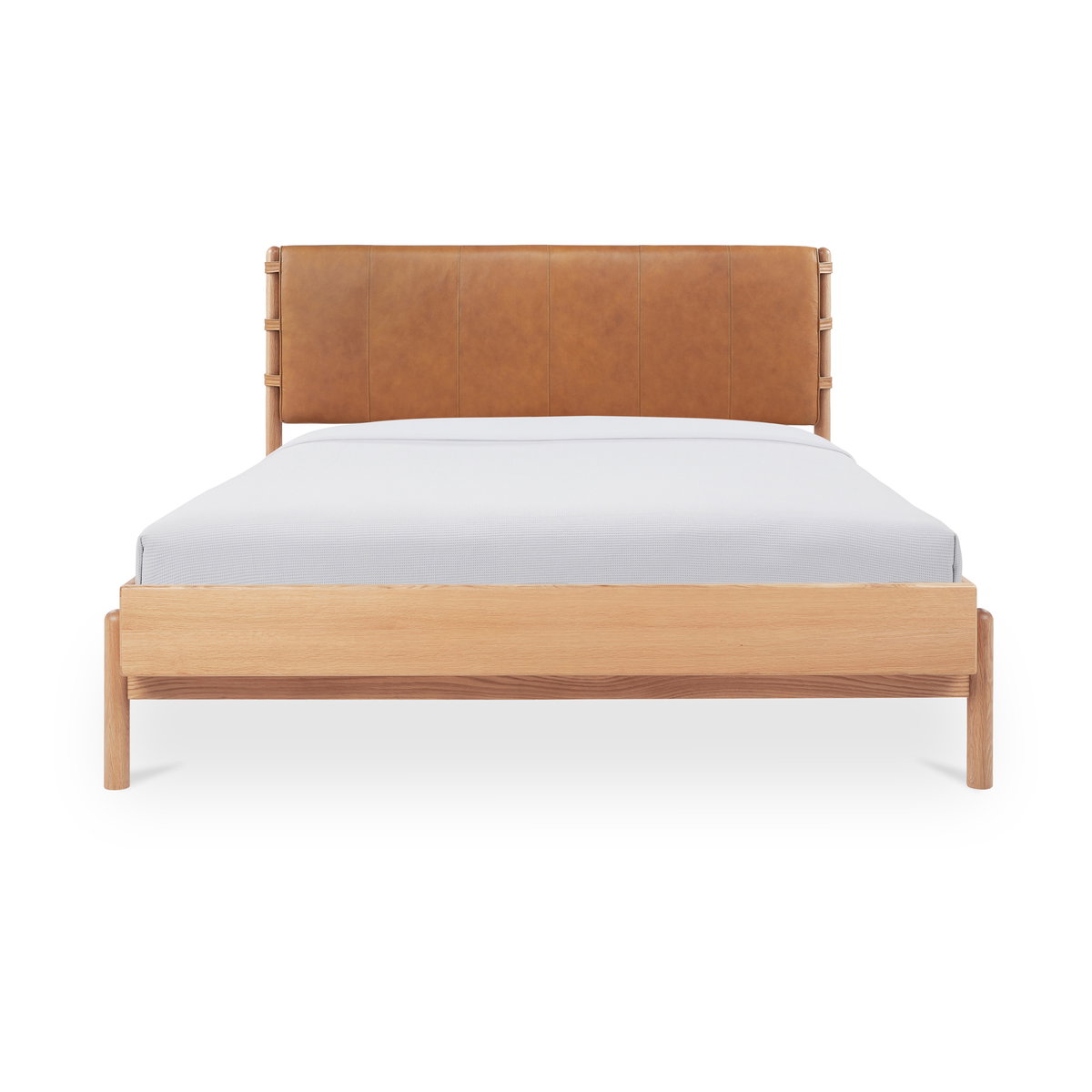 Colby King Bed Brown, by Moe's Home, 83" width x 41.34" height x 83" depth View 1
