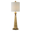 Paravani Metallic Gold Lamp, by Uttermost, 11" width x 3' height x 11" depth thumbnail 1
