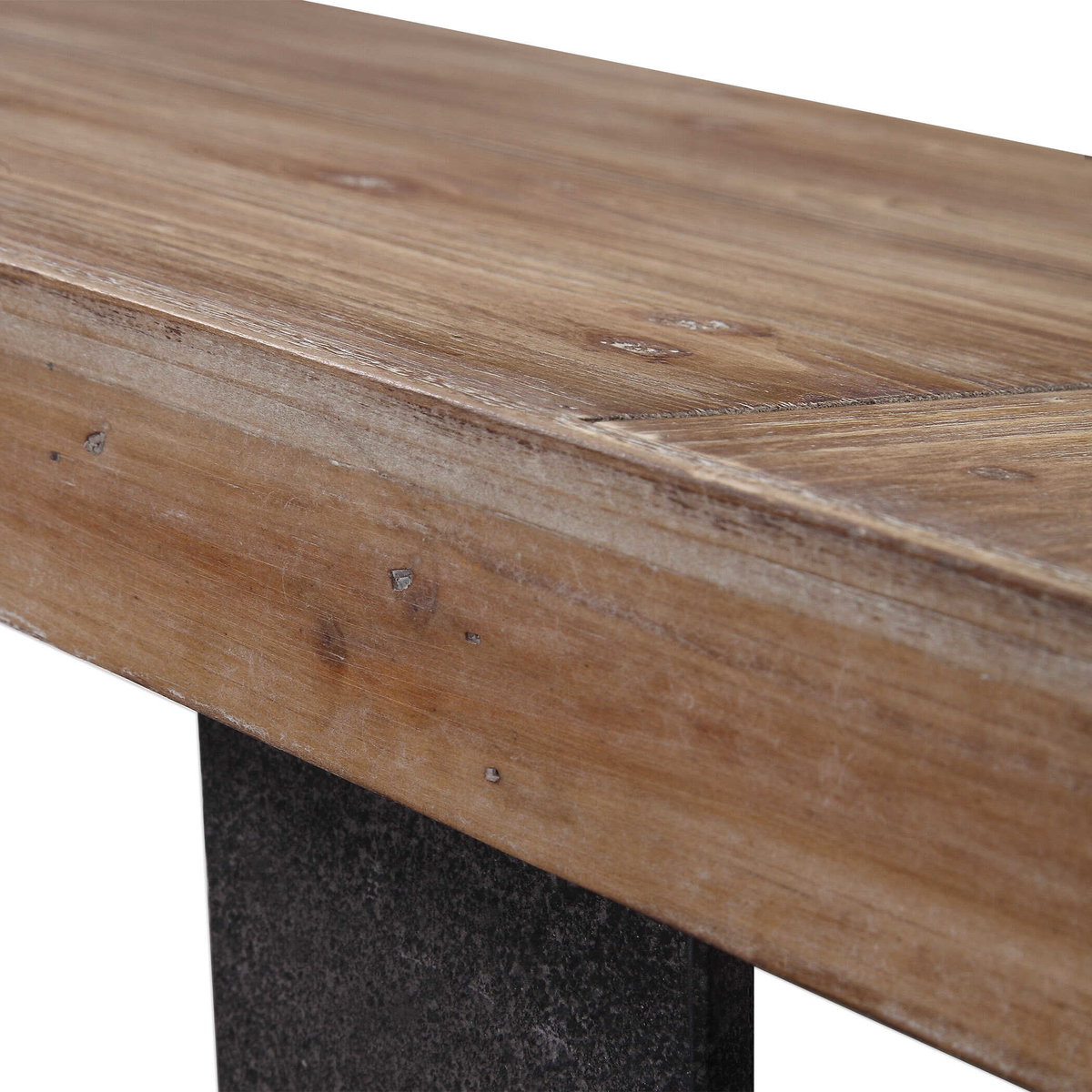 Freddy Weathered Console Table, by Uttermost, 55" width x 30" height x 15.75" depth View 9
