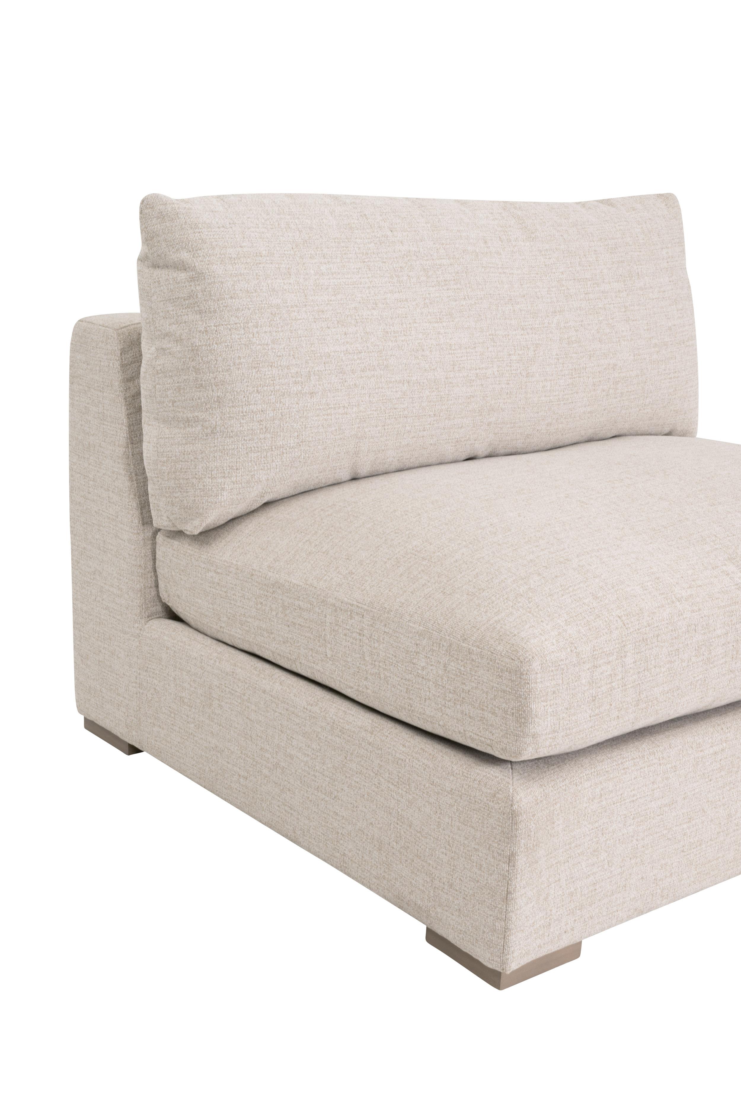 Newport Outdoor Modular 1-Seat Armless Chair large image 