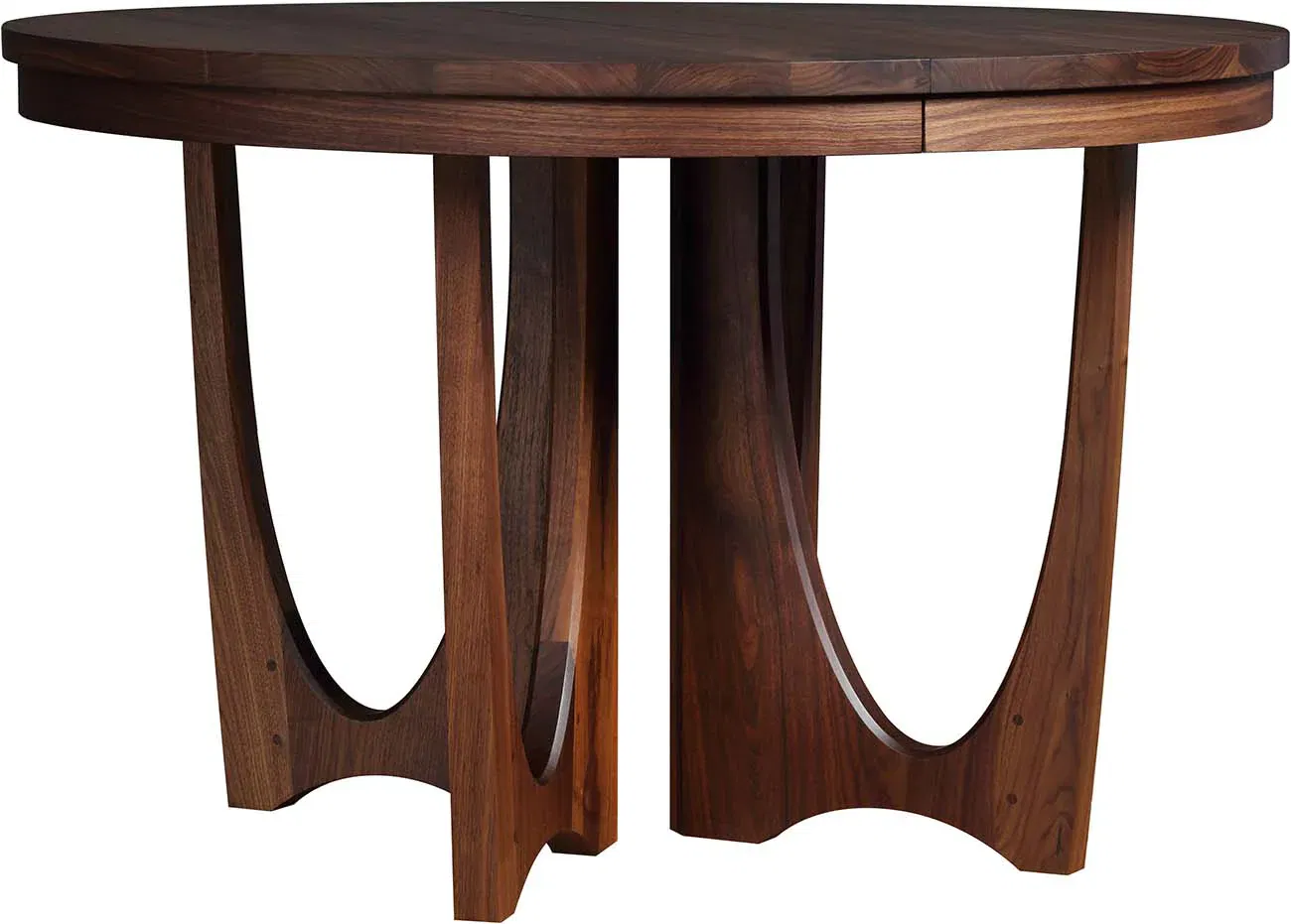 Walnut Grove Round Dining Table, by Stickley, 46" width x 30" height x 46" depth View 1