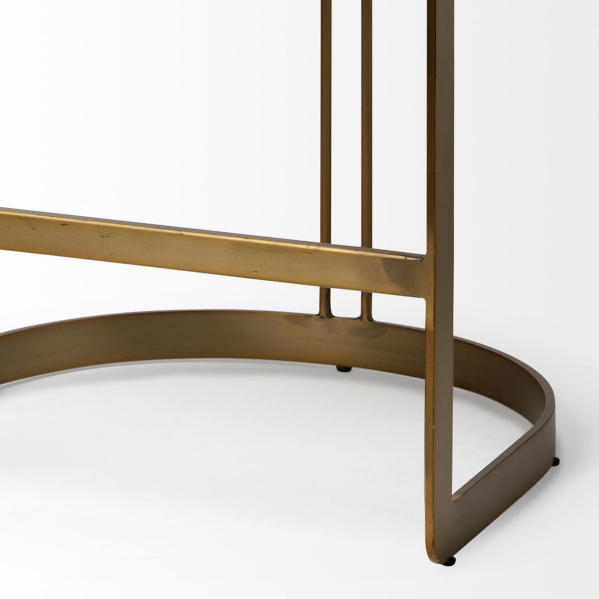 Hollyfield Low Back 24.75in Seat Counter Stool | Cognac Brown Leather, Counter & Bar Stool by Mercana, 20.5" length x 19.7" width x 28.7" height View 7