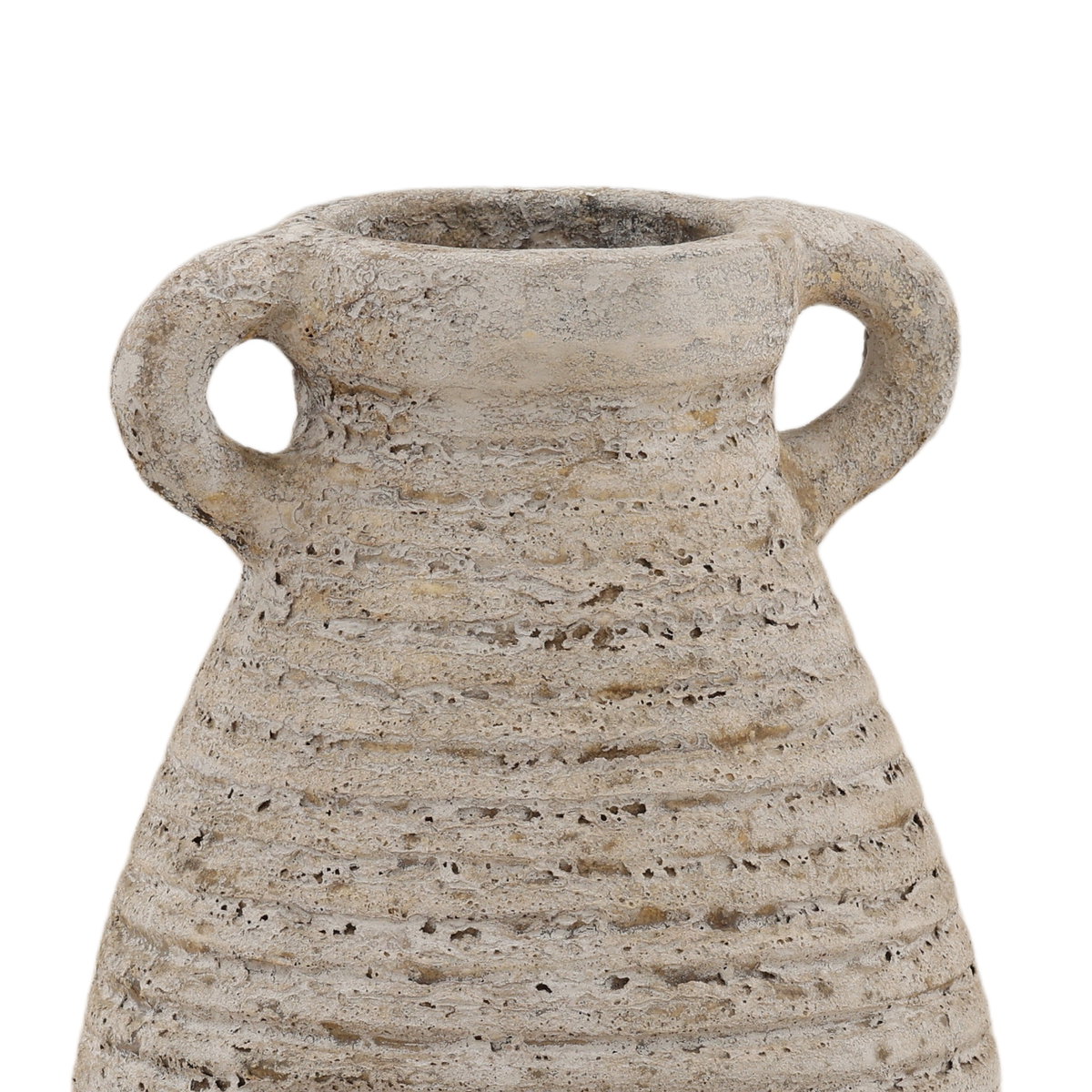 Graeden Vase Antique White, Decor by Dovetail, 7.76" width x 10.24" height x 7" depth View 4