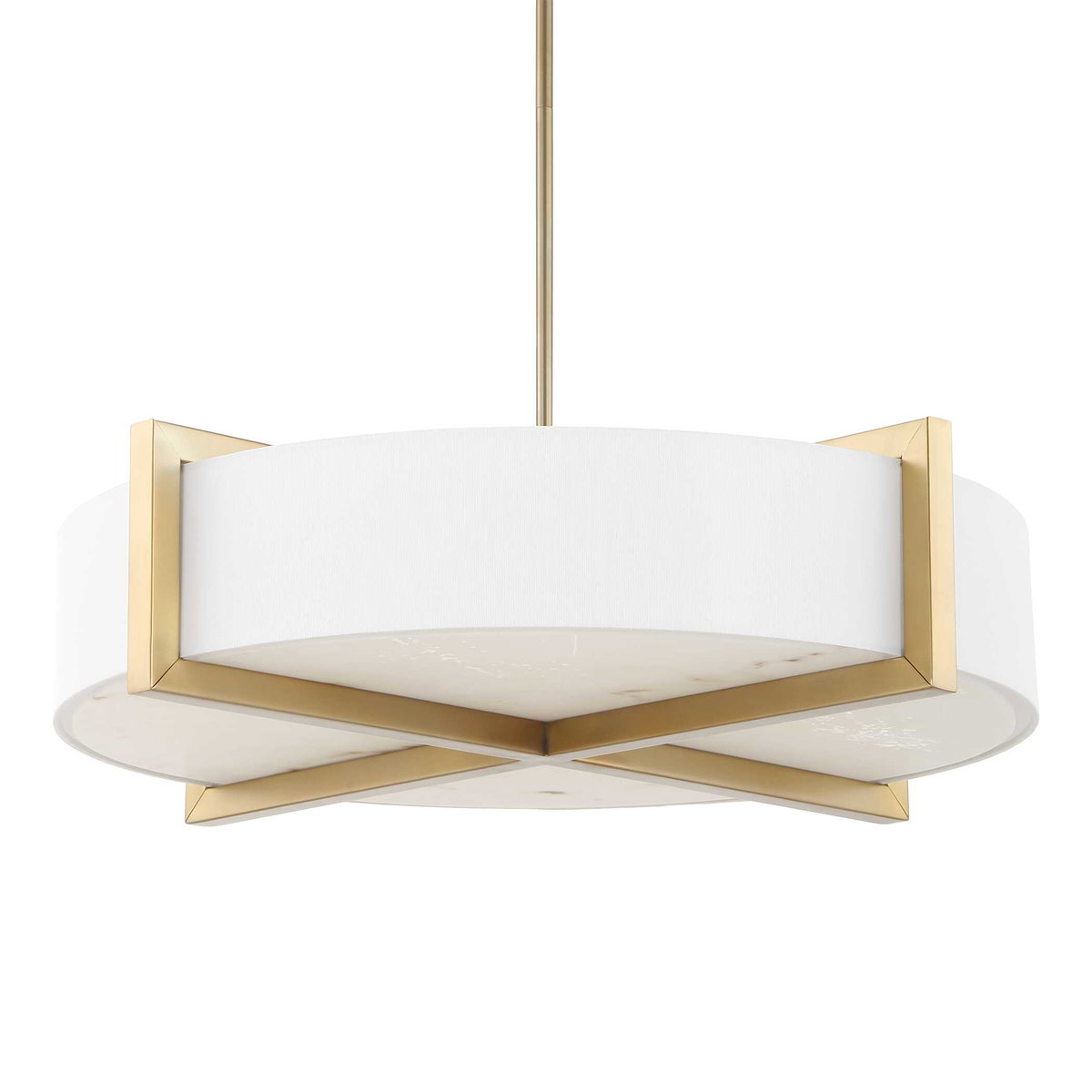 Cresson 4 Light Drum Pendant, by Uttermost, 6.5" height x 30" diameter View 3