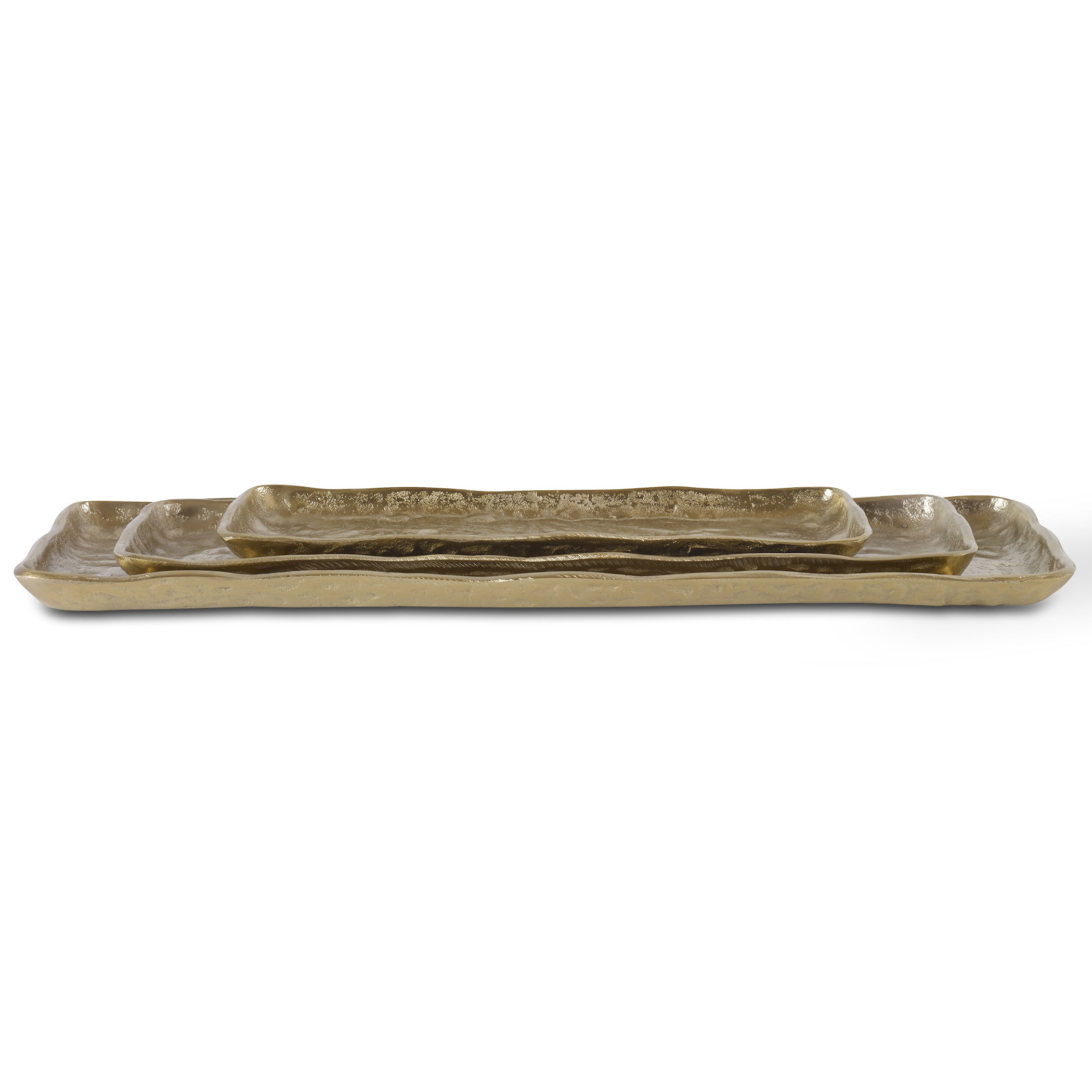 Artisan Antique Gold Trays, S/3 large image 