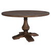 Stratford Wood Round Dining Table, Furniture by Uttermost, 54" width x 30" height x 54" depth thumbnail 4