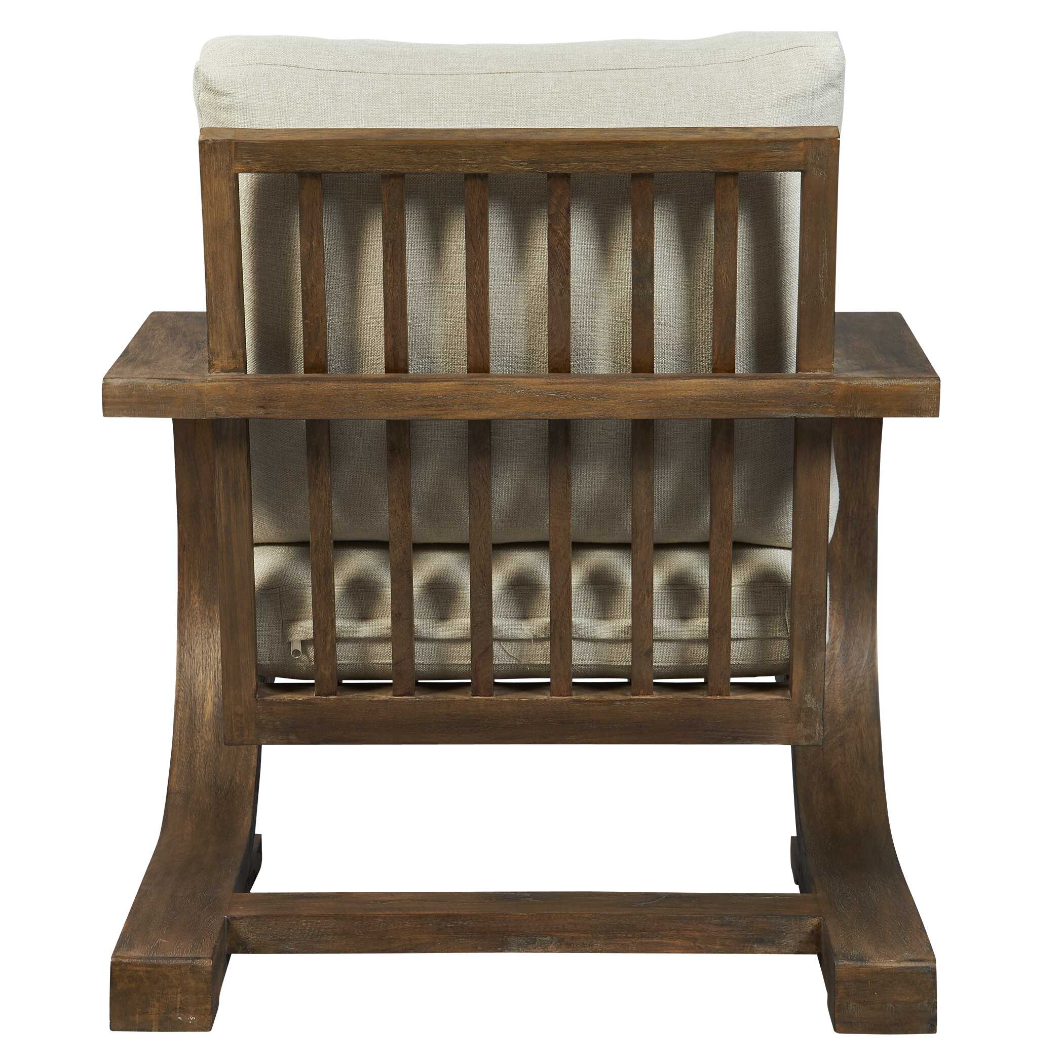 Bedrich Wooden Accent Chair large image 